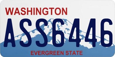 WA license plate ASS6446