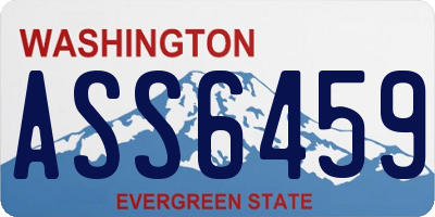 WA license plate ASS6459