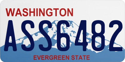 WA license plate ASS6482
