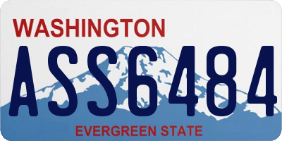WA license plate ASS6484