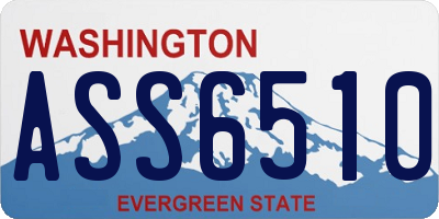 WA license plate ASS6510