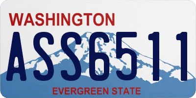 WA license plate ASS6511