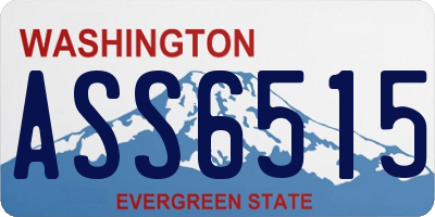 WA license plate ASS6515