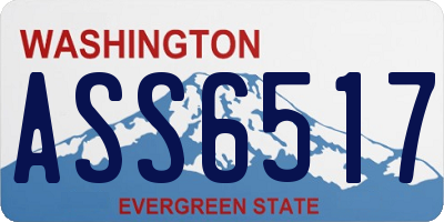 WA license plate ASS6517
