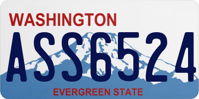 WA license plate ASS6524