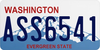 WA license plate ASS6541