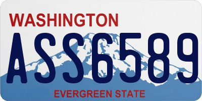 WA license plate ASS6589