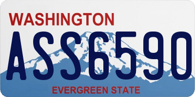 WA license plate ASS6590
