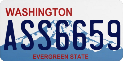 WA license plate ASS6659
