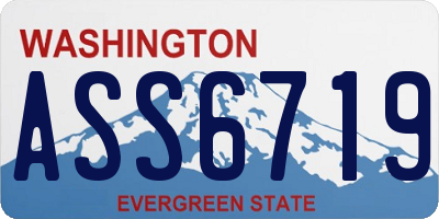 WA license plate ASS6719