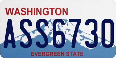 WA license plate ASS6730