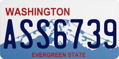 WA license plate ASS6739