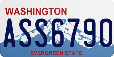 WA license plate ASS6790