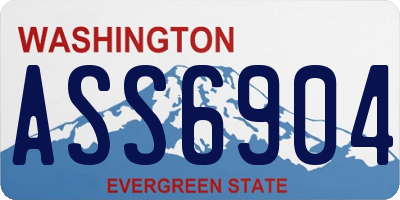 WA license plate ASS6904