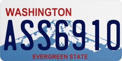 WA license plate ASS6910