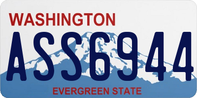 WA license plate ASS6944