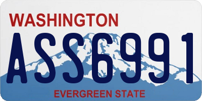 WA license plate ASS6991