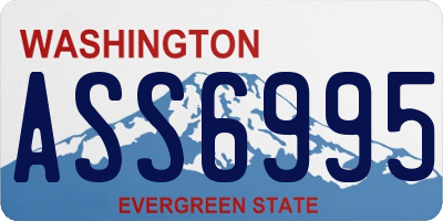 WA license plate ASS6995
