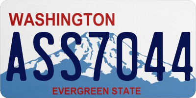 WA license plate ASS7044