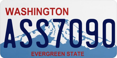 WA license plate ASS7090