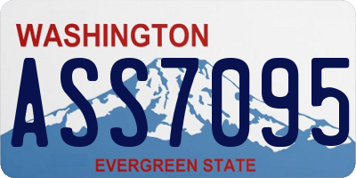 WA license plate ASS7095