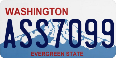WA license plate ASS7099
