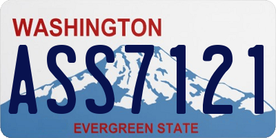 WA license plate ASS7121