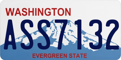 WA license plate ASS7132