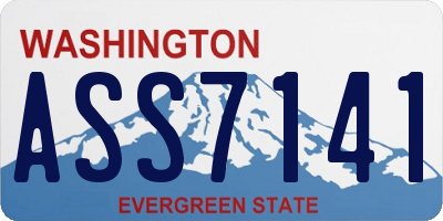 WA license plate ASS7141
