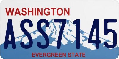 WA license plate ASS7145