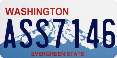 WA license plate ASS7146