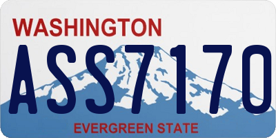 WA license plate ASS7170