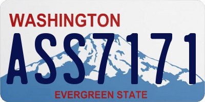 WA license plate ASS7171