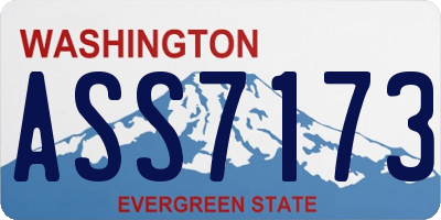 WA license plate ASS7173