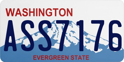 WA license plate ASS7176