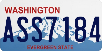 WA license plate ASS7184