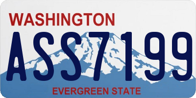 WA license plate ASS7199