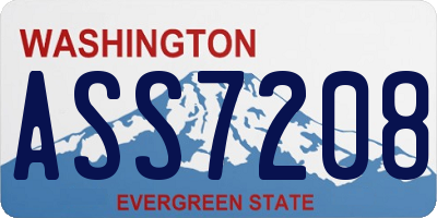 WA license plate ASS7208