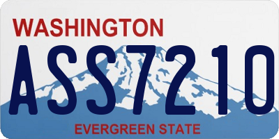 WA license plate ASS7210