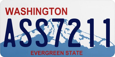 WA license plate ASS7211
