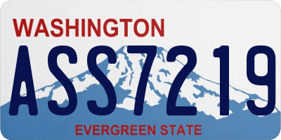 WA license plate ASS7219