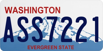 WA license plate ASS7221