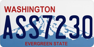 WA license plate ASS7230