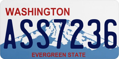 WA license plate ASS7236