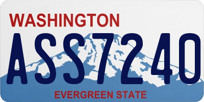 WA license plate ASS7240
