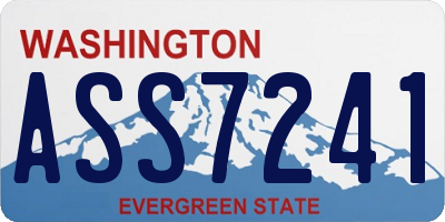 WA license plate ASS7241