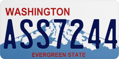 WA license plate ASS7244