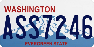WA license plate ASS7246