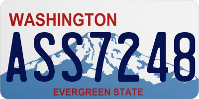 WA license plate ASS7248