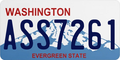 WA license plate ASS7261